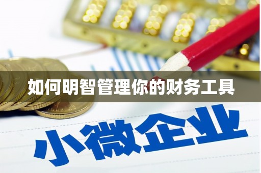 富锦如何明智管理你的财务工具