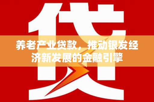 富锦养老产业贷款，推动银发经济新发展的金融引擎