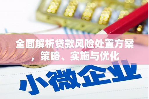 富锦全面解析贷款风险处置方案，策略、实施与优化