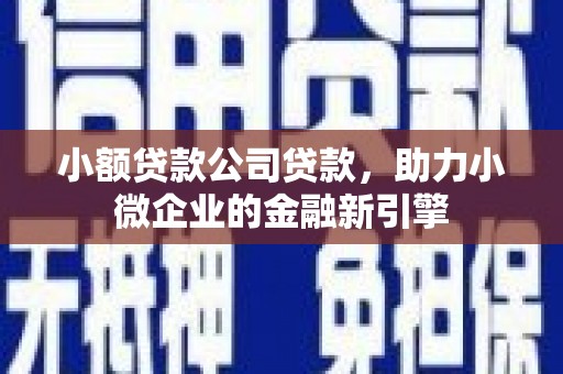 富锦小额贷款公司贷款，助力小微企业的金融新引擎