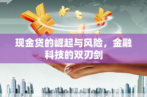 富锦现金贷的崛起与风险，金融科技的双刃剑