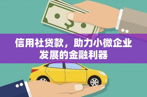 富锦信用社贷款，助力小微企业发展的金融利器